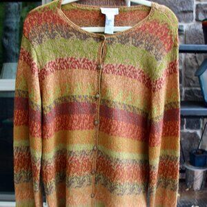 Talbots ladies sweater - fall colors- size XL